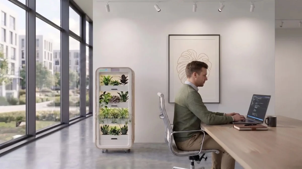 Greenairy Ofisler İçin Bitki Kuleleriyle Hava Temizliyor