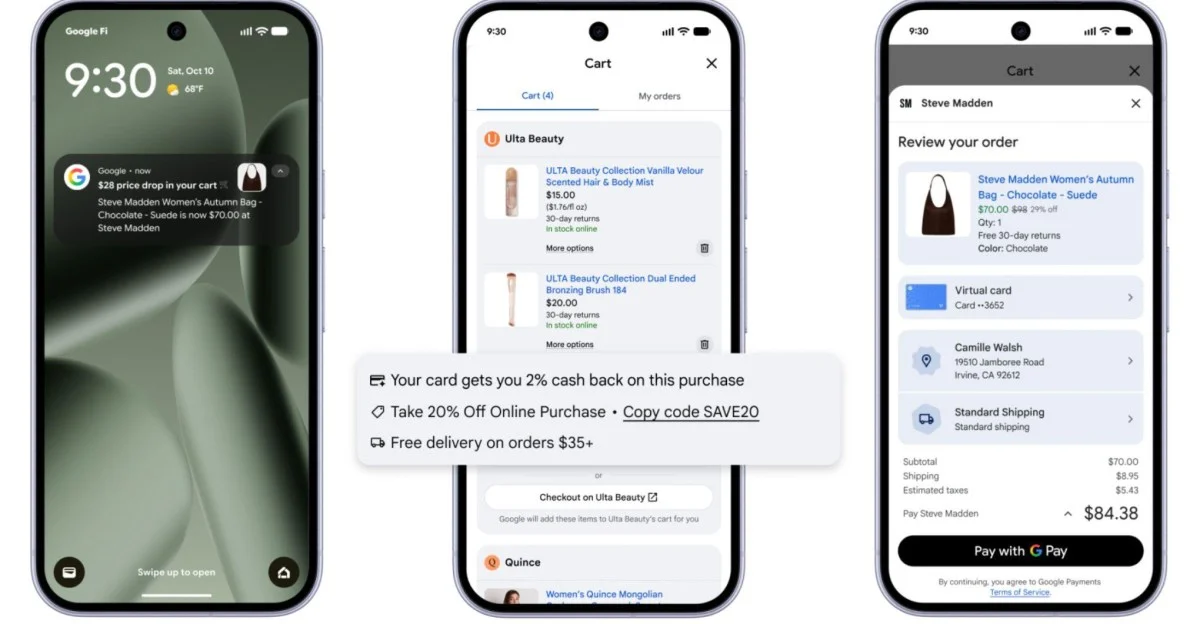 Google'ın Evrensel Alışveriş Sepeti ABD'de Kullanıma Açıldı