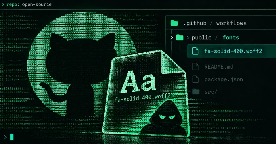GhostAction Saldırganları 94 GitHub Deposuna Yazı Tipi Kılığında Kimlik Bilgisi Hırsızı Yerleştirdi