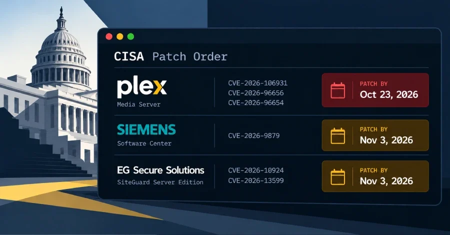 CISA, Plex2Shell, Siemens ve SiteGuard Açıklarını Aktif Tehdit Listesine Aldı