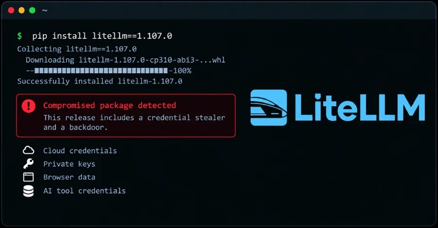 LiteLLM 1.107.0 Tedarik Zinciri Saldırısında Ele Geçirildi