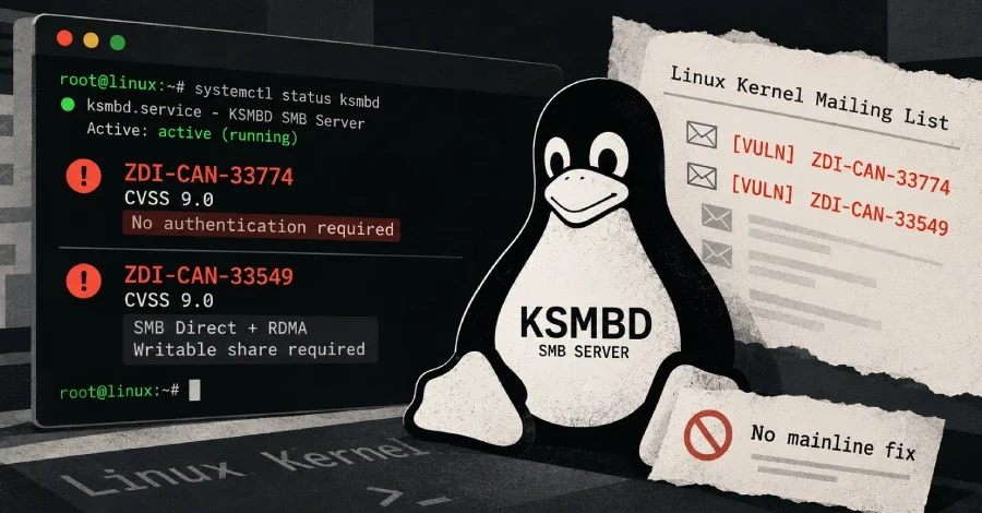 Linux KSMBD'de Kimlik Doğrulaması Gerektirmeyen Dahil İki Kritik RCE Açığı Keşfedildi