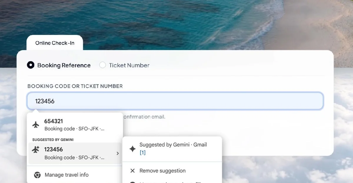 Chrome Artık Gmail'deki Bilgileri Otomatik Doldurma İçin Kullanıyor