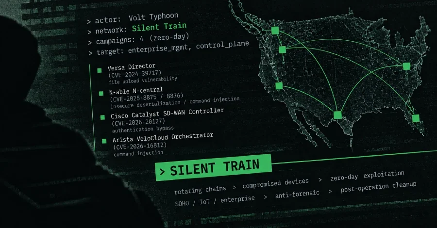 Volt Typhoon'un Gizli Ağı Silent Train: Dört Sıfır Gün Kampanyası